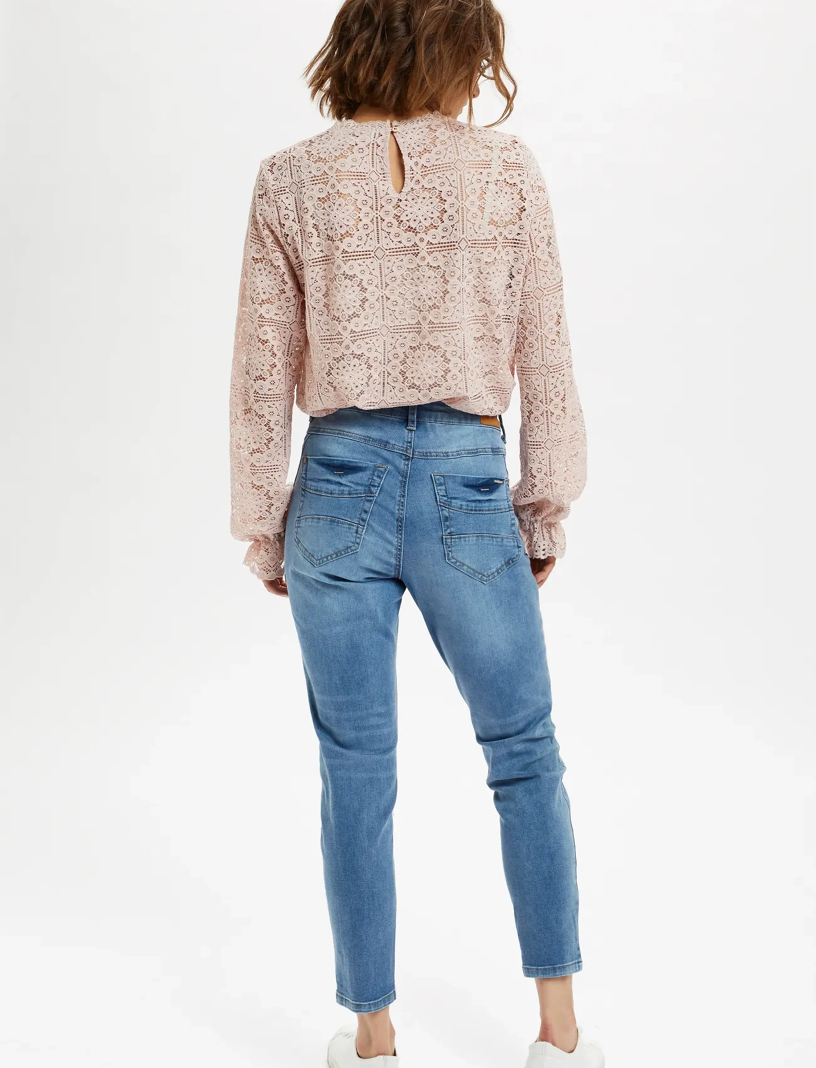 Cream - CRTiley Lace Blouse - langermede bluser - burnished lilac - 4