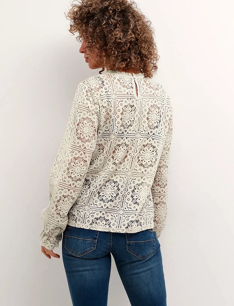 Cream - CRTiley Lace Blouse - långärmade blusar - burnished lilac - 5