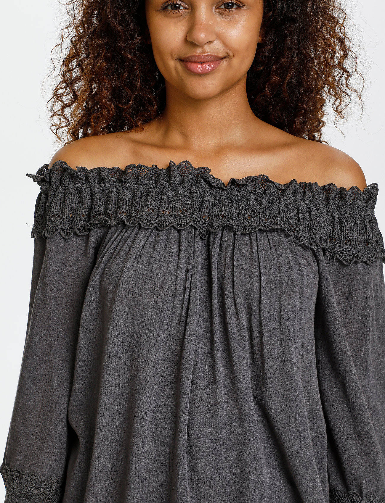 Cream - CRBea Lace Blouse - blouses met lange mouwen - eiffel tower - 5