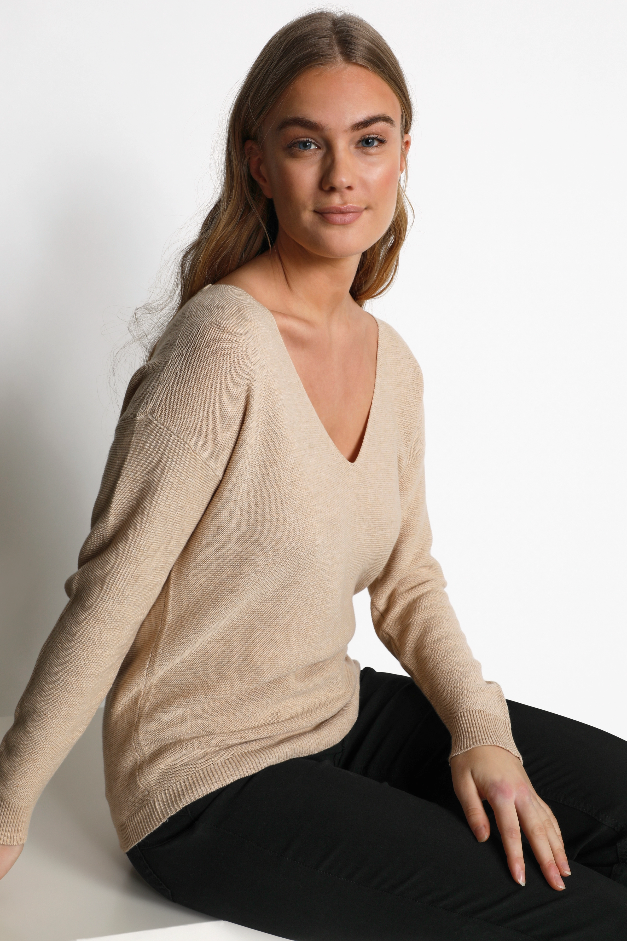 Cream - CRSillar Pullover - sesame melange - 5
