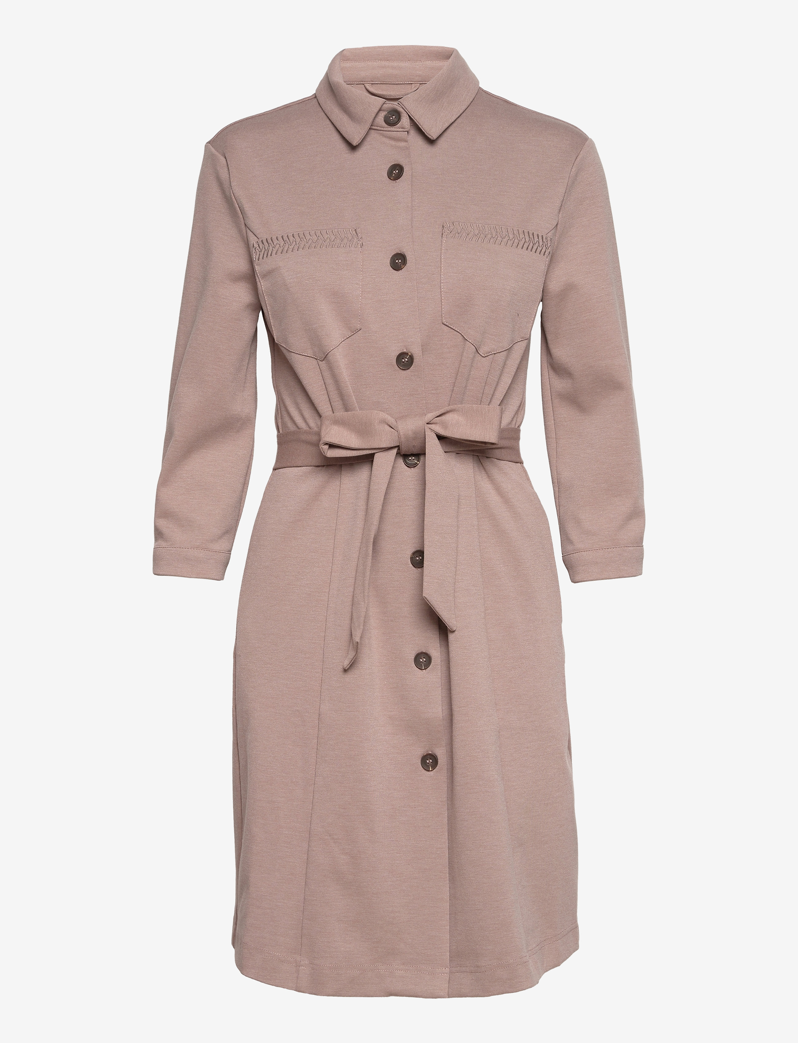 Cream - CRAnett Dress - faded brown melange - 1
