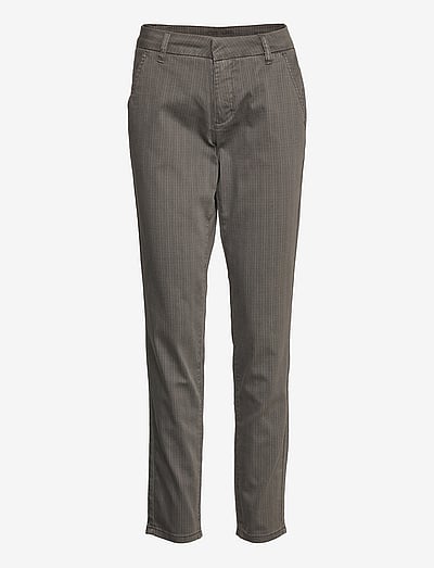 Cream CRCintien Chino Pant - Byxor - DARK DULL GRAY DOT LINE / grey