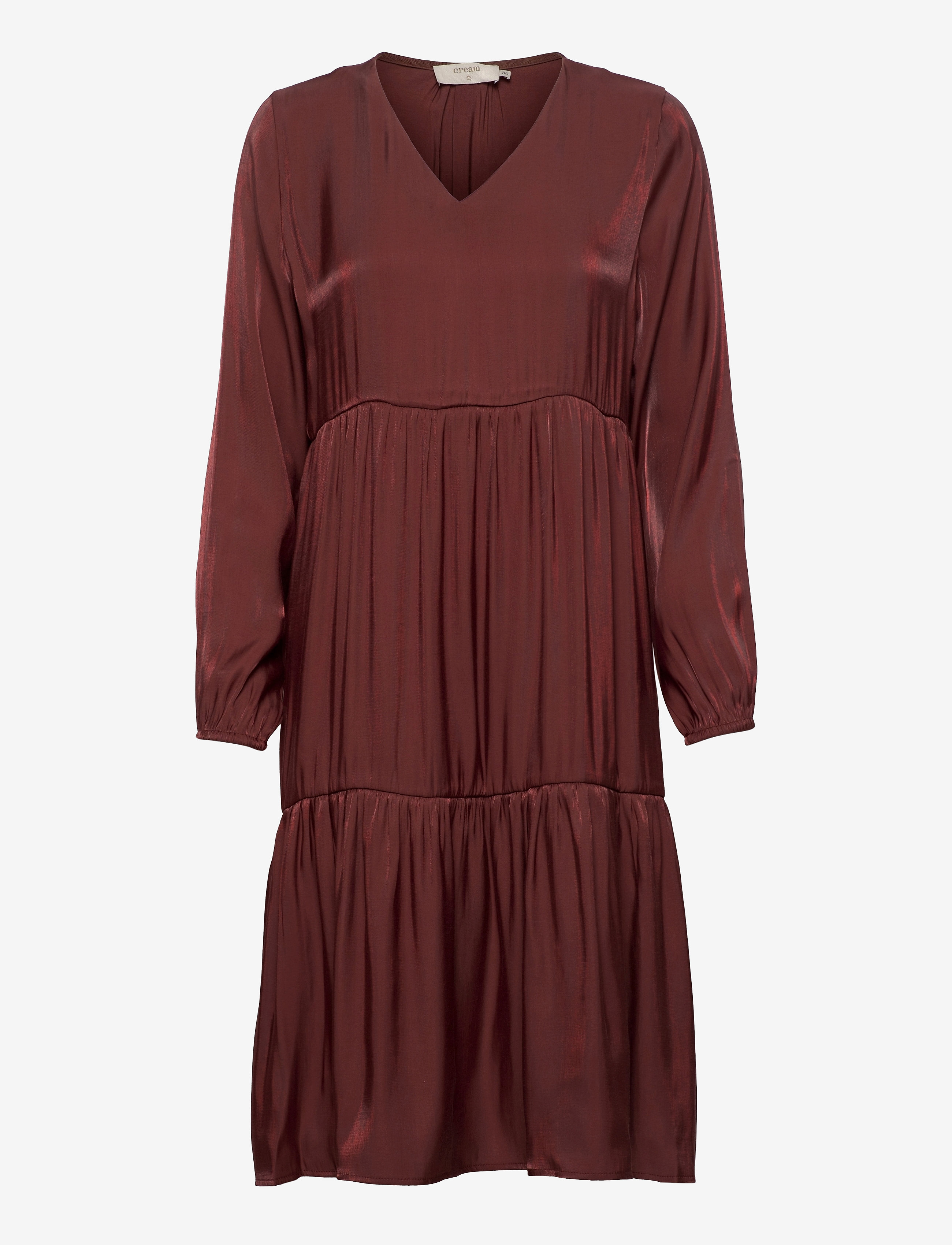 Cream CRSally dress - Kleidid - ANTIQUE BORDAUX / brown