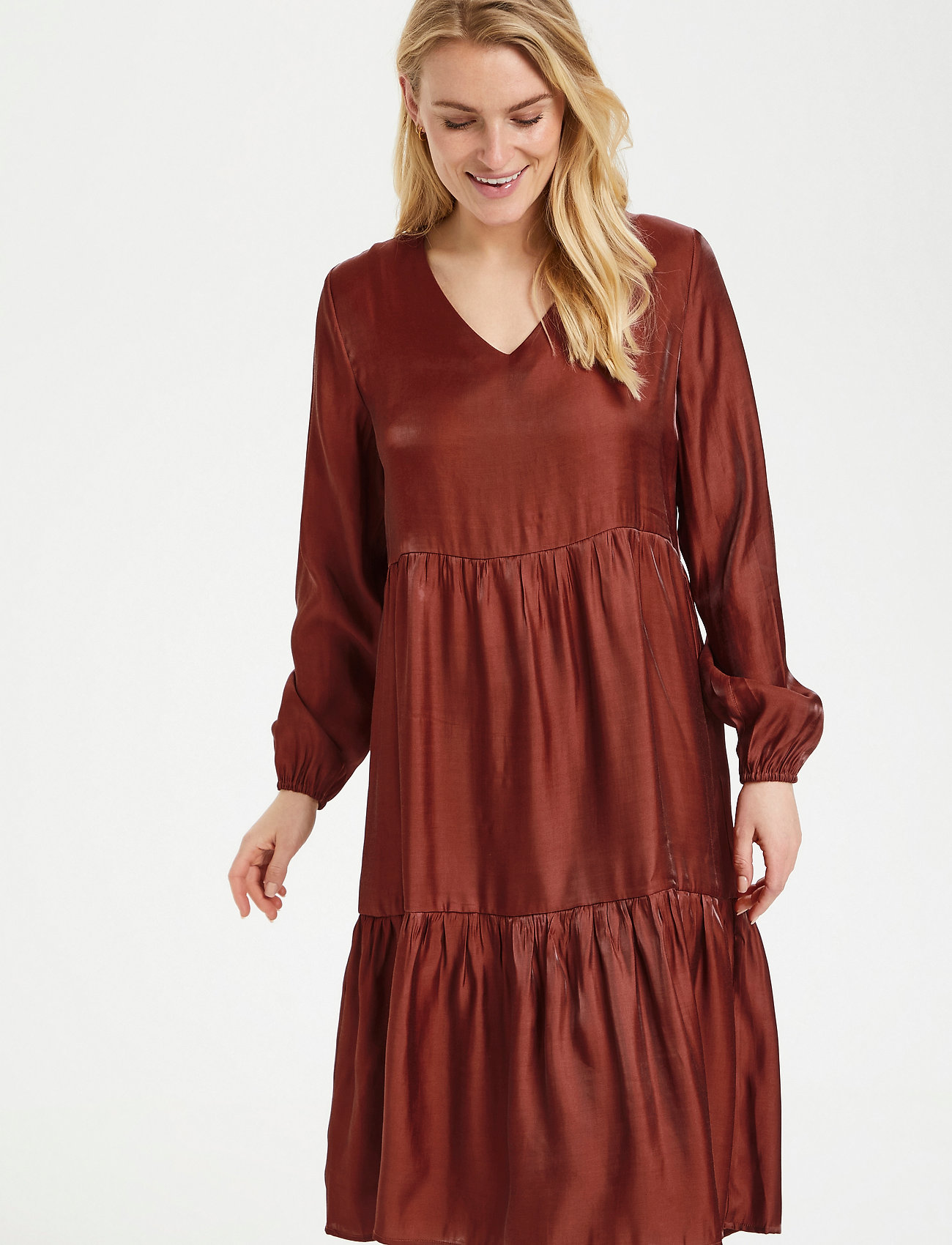 Cream - CRSally dress - midikleider - antique bordaux - 0