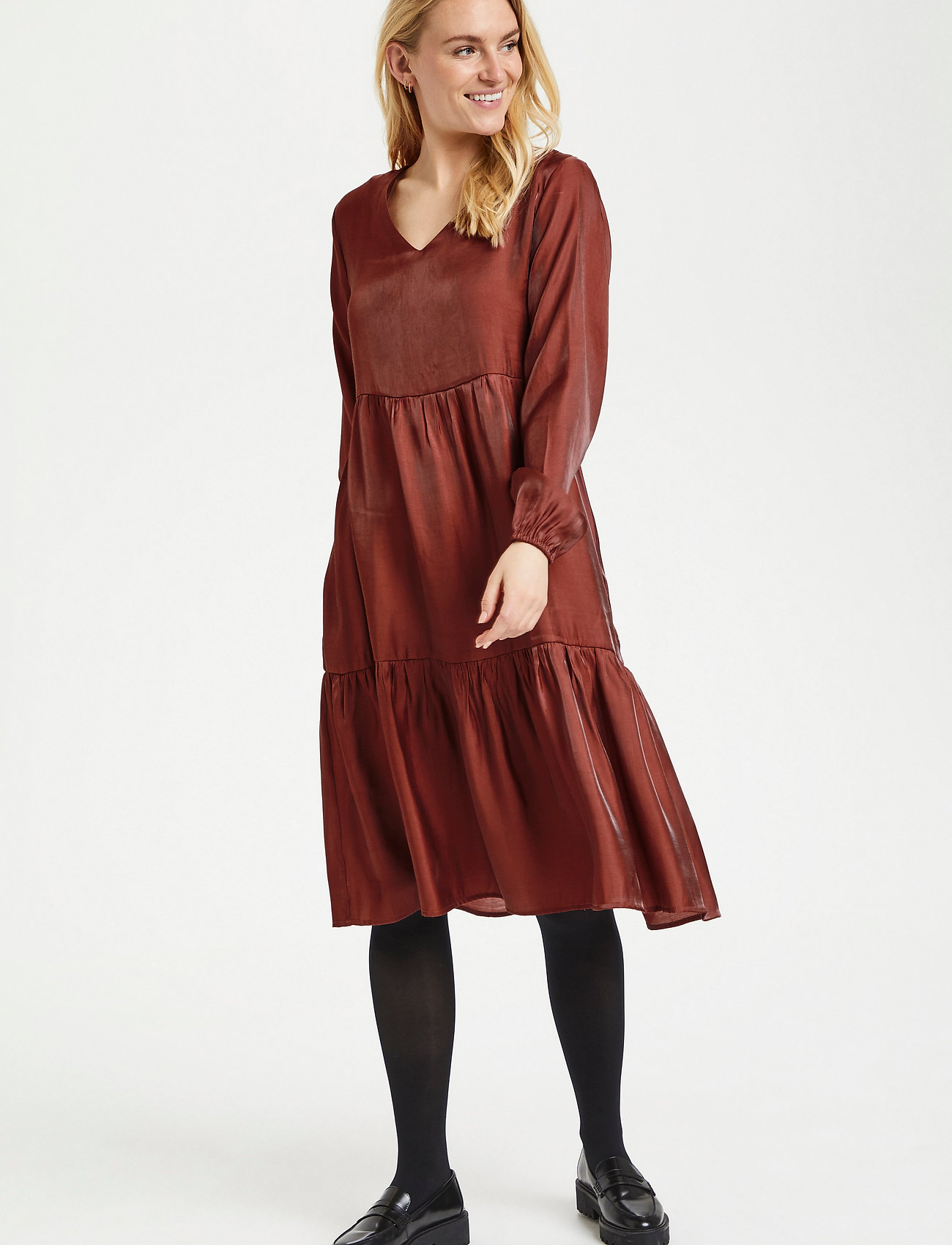 Cream - CRSally dress - midikleider - antique bordaux - 3