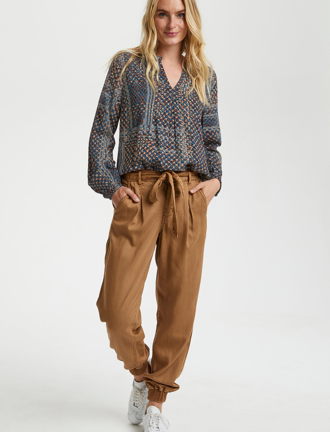 Cream - CRAenee blouse - ocean flower check - 3
