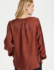 Cream - CRSally LS blouse - blūzes ar garām piedurknēm - antique bordaux - 4