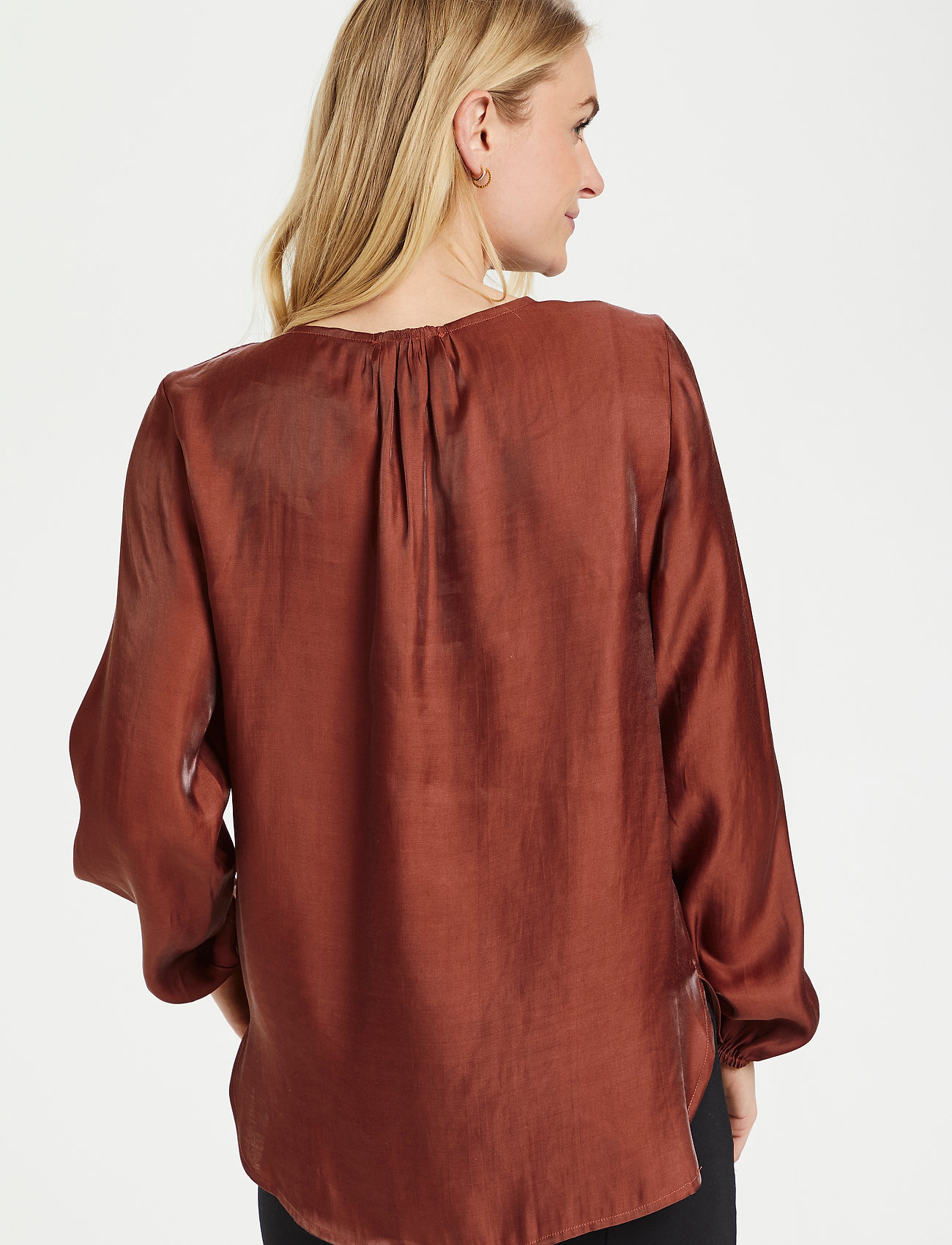 Cream - CRSally LS blouse - antique bordaux - 4