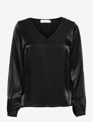 CRSally LS blouse - PITCH BLACK