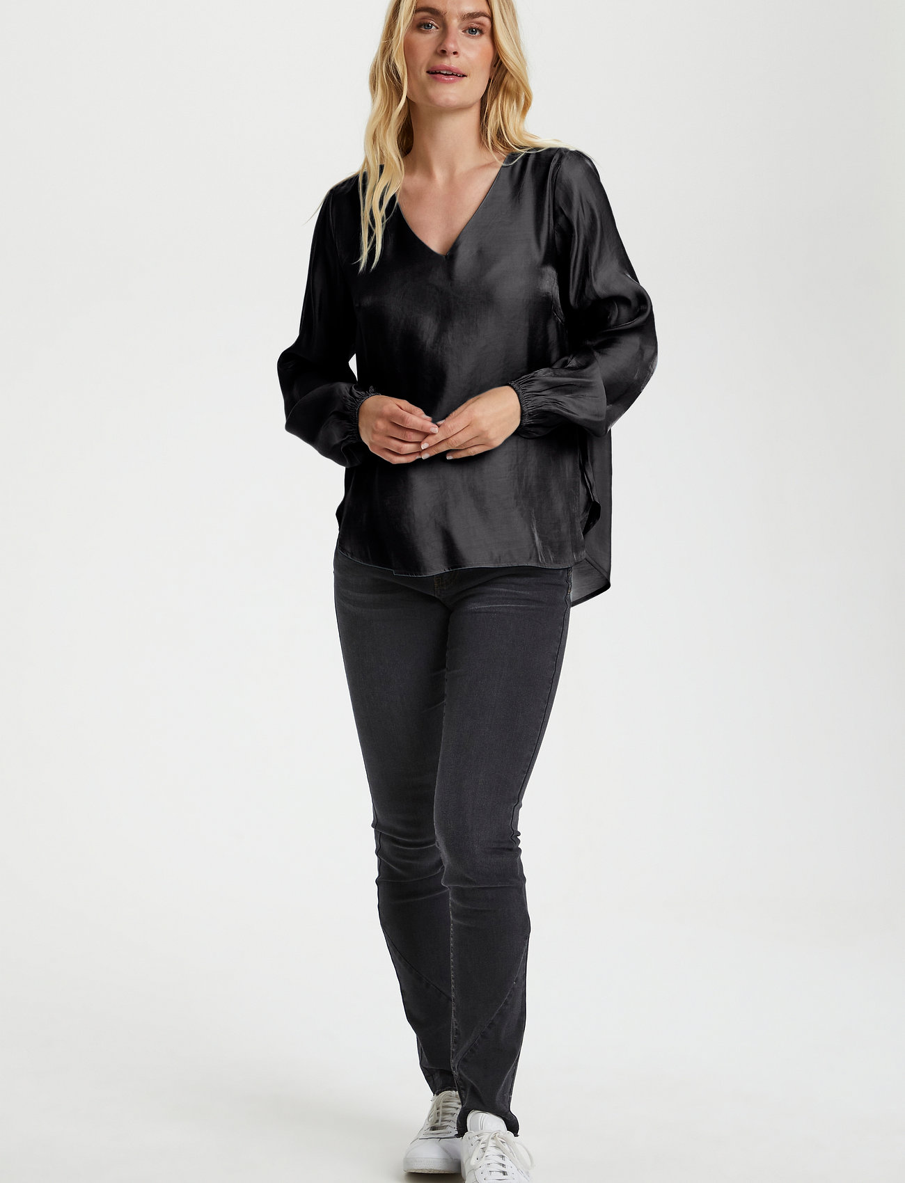 Cream - CRSally LS blouse - pitch black - 3