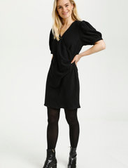 Cream - CRLea Wrap Dress - minikleidid - pitch black - 3