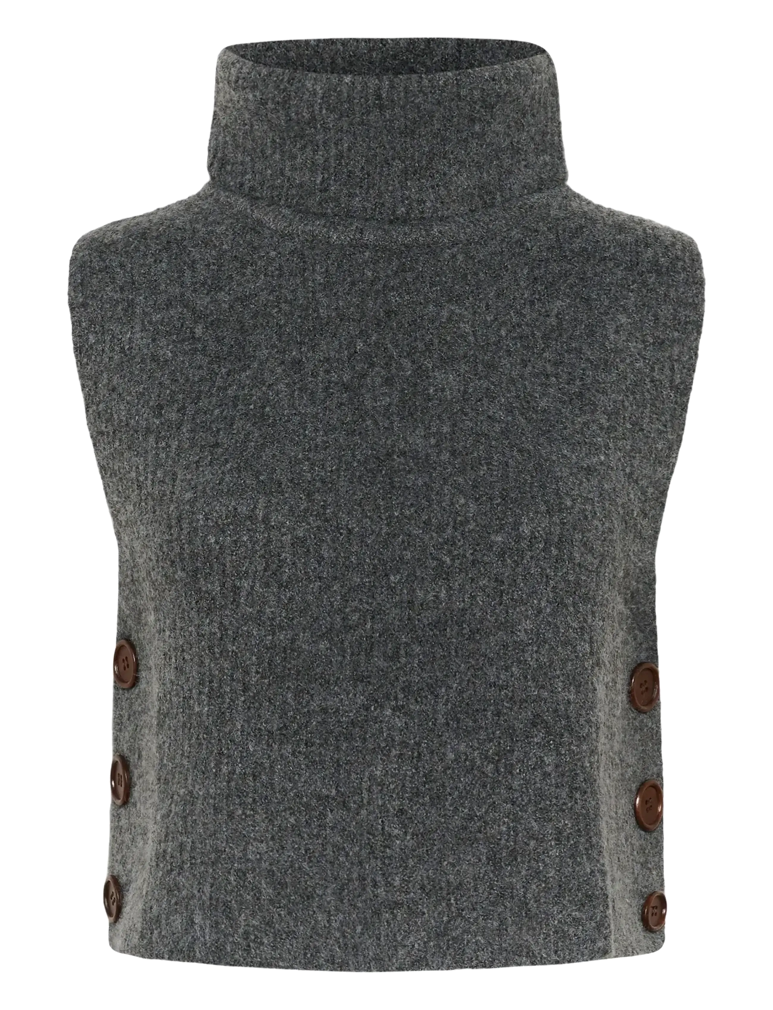 CREAM Crstarfi Kurz Knit Slipover Grau - XL/XXL - Damen