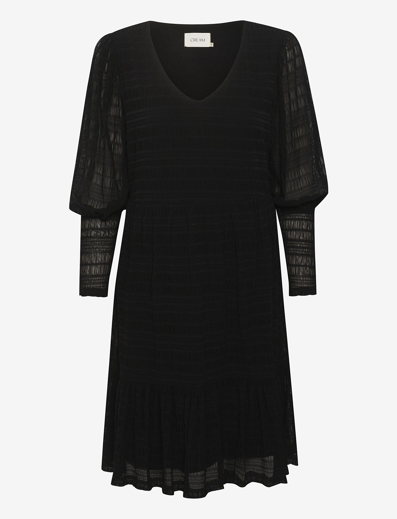 Cream - CRBubble Dress - Kim Fit - midi kjoler - pitch black - 0
