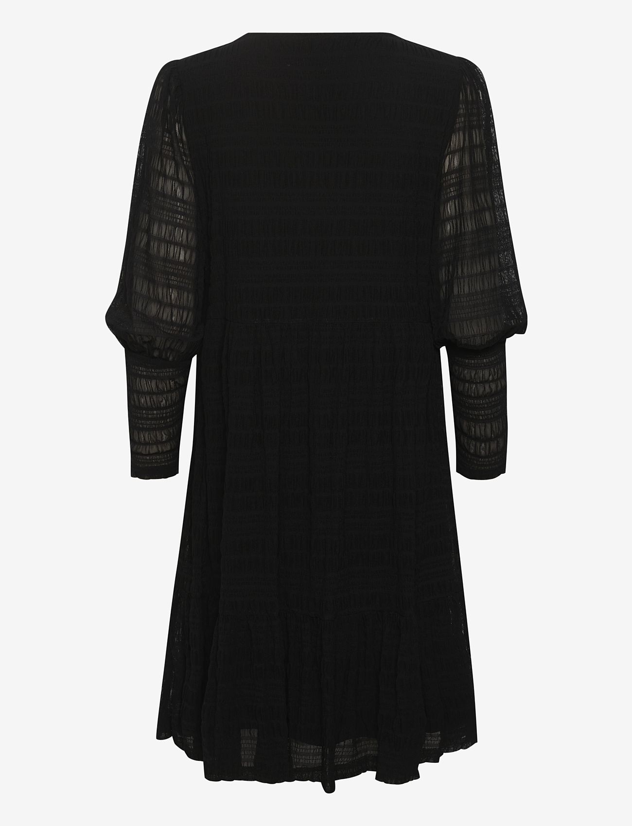 Cream - CRBubble Dress - Kim Fit - midi kjoler - pitch black - 1