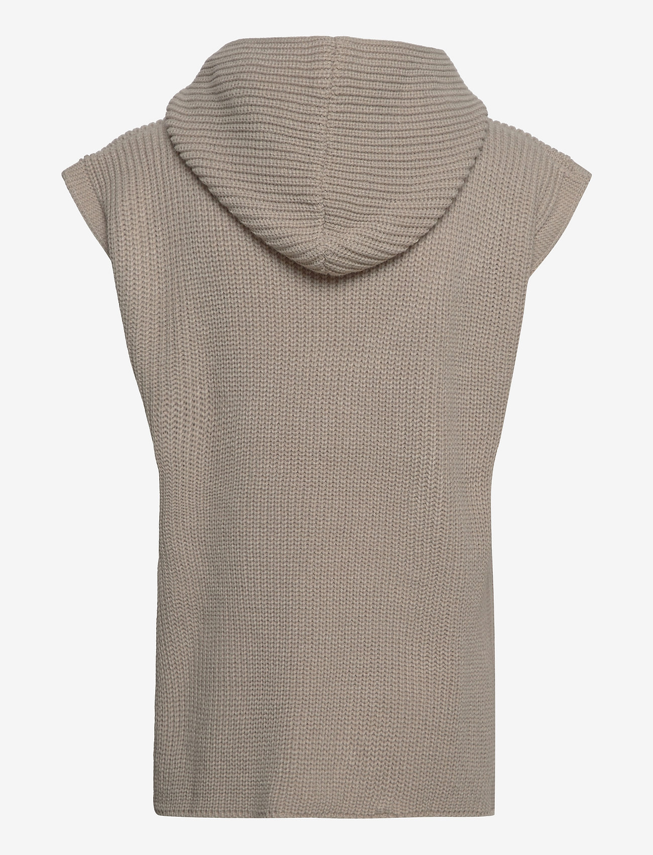 Cream - CROka Hooded Knit Slipover - silver cloud - 1