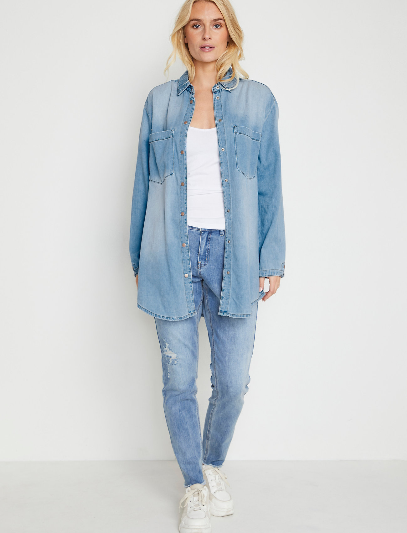 Cream - CRJilina Denim Shirt - blue denim - 3