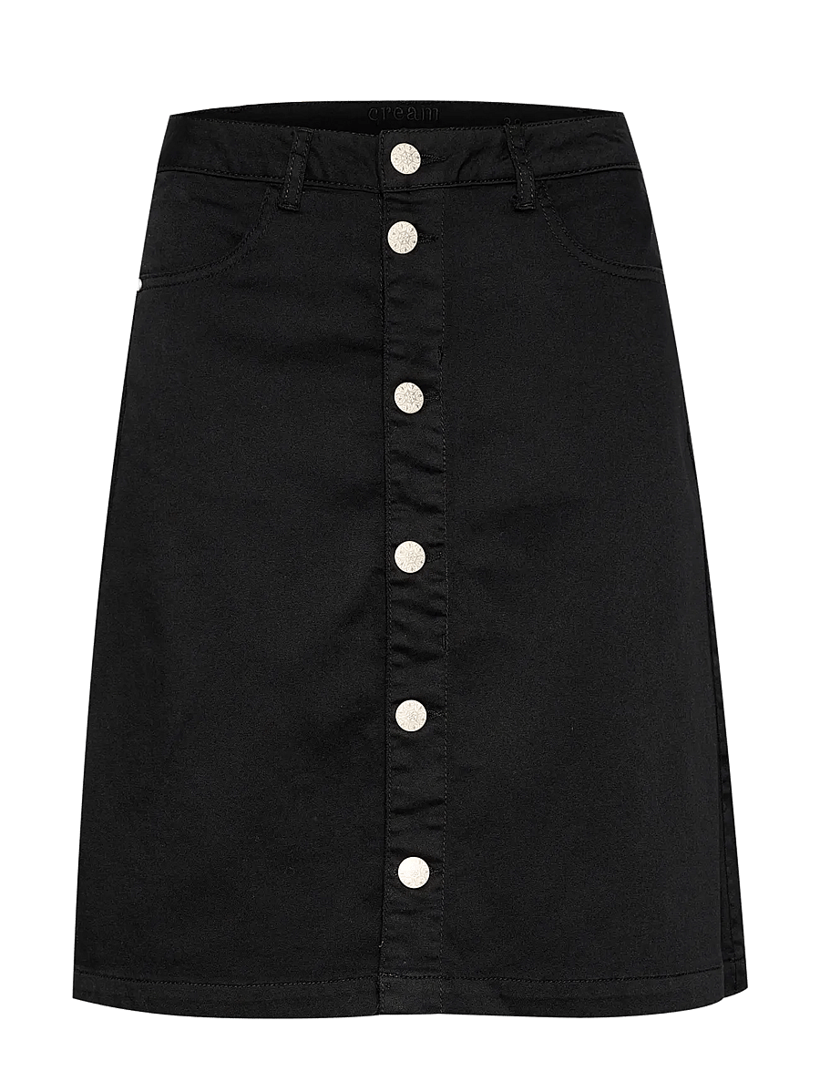 Cream - CRAlma Skirt - jeansröcke - pitch black - 1