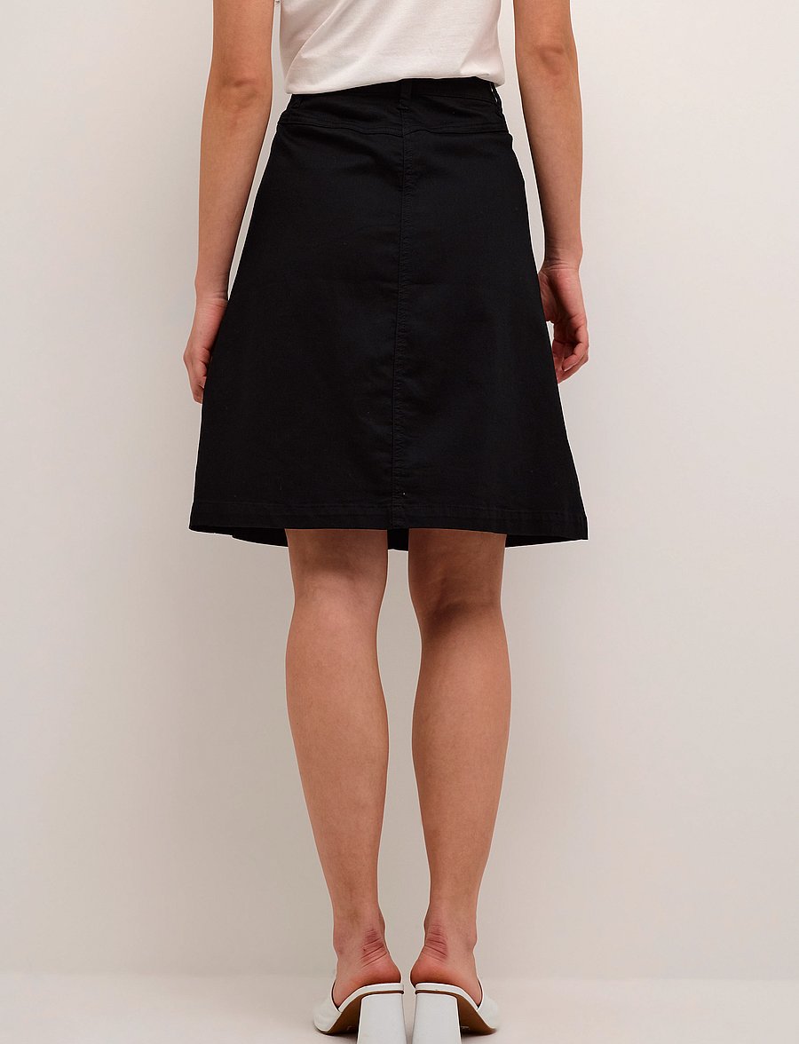 Cream - CRAlma Skirt - jeansröcke - pitch black - 4