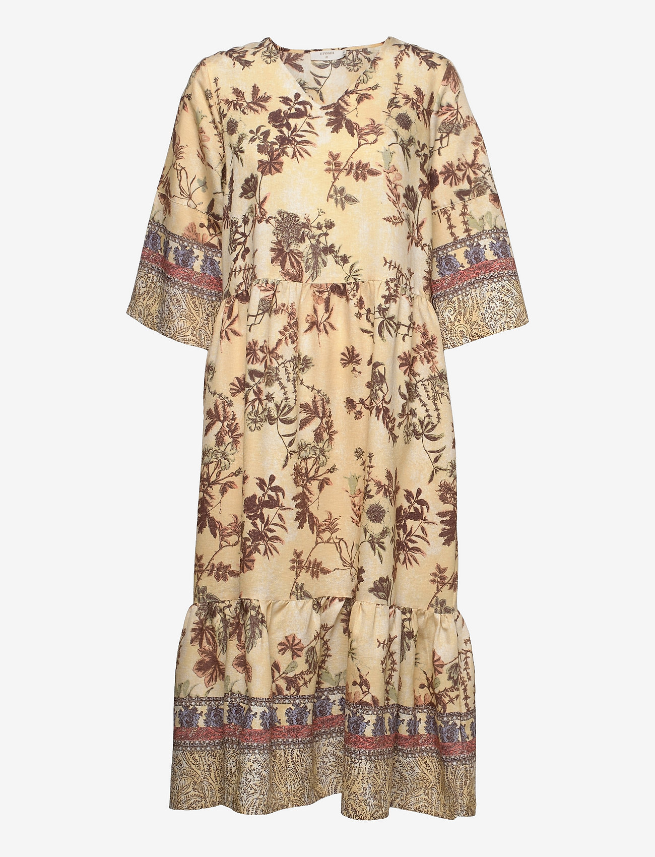 Cream - CRKimma Aline Dress - Kim Fit - moonstone flower patch - 0