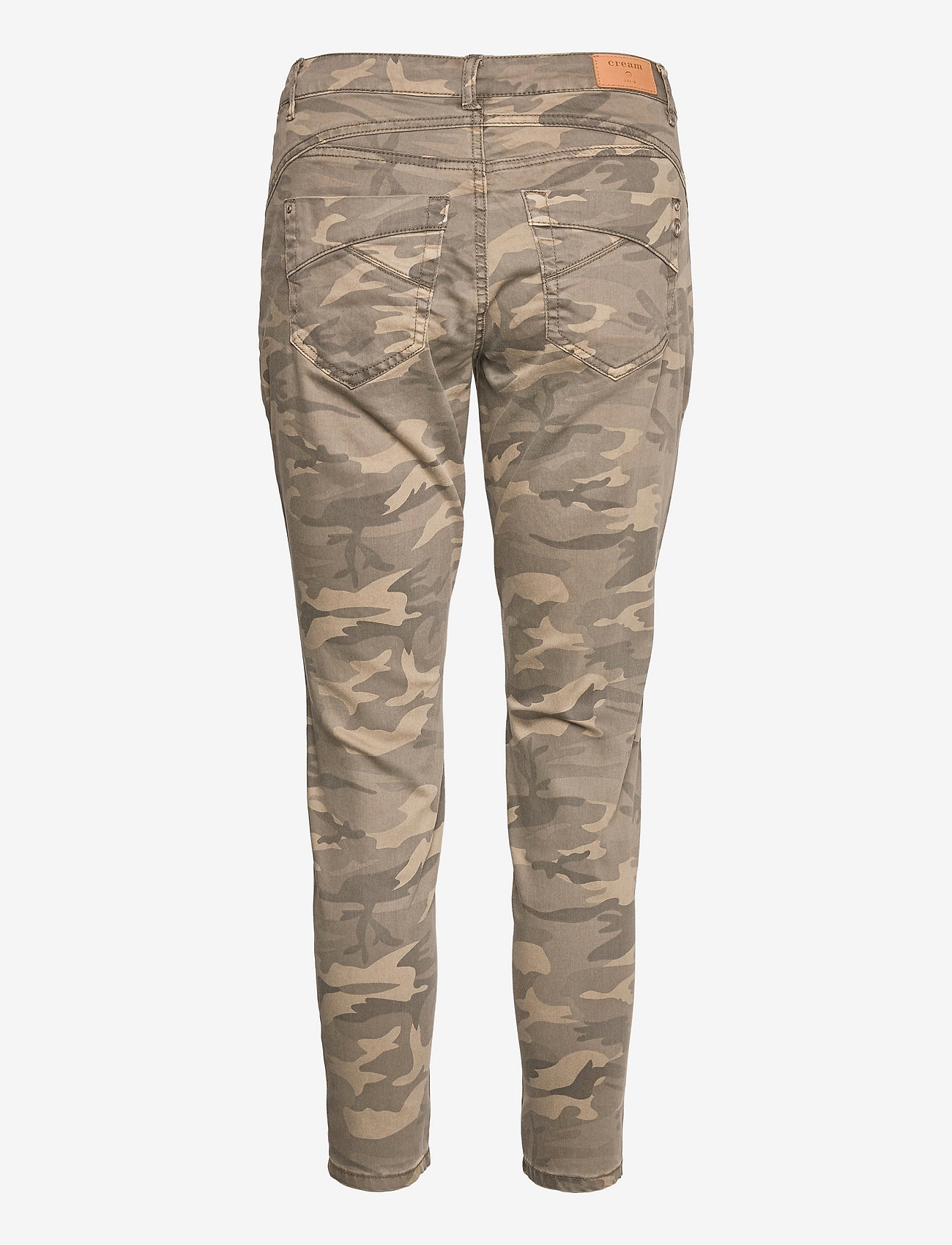 Cream - CRPenora Twill 7/8 Pant - slim fit jeans - sea green printed camouflage - 1