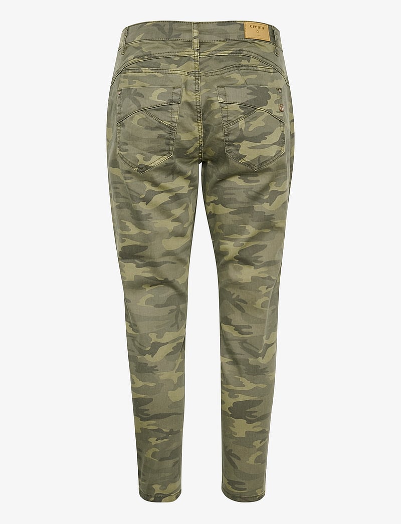 Cream - CRPenora Twill 7/8 Pant - kitsad teksad - sea green printed camouflage - 2