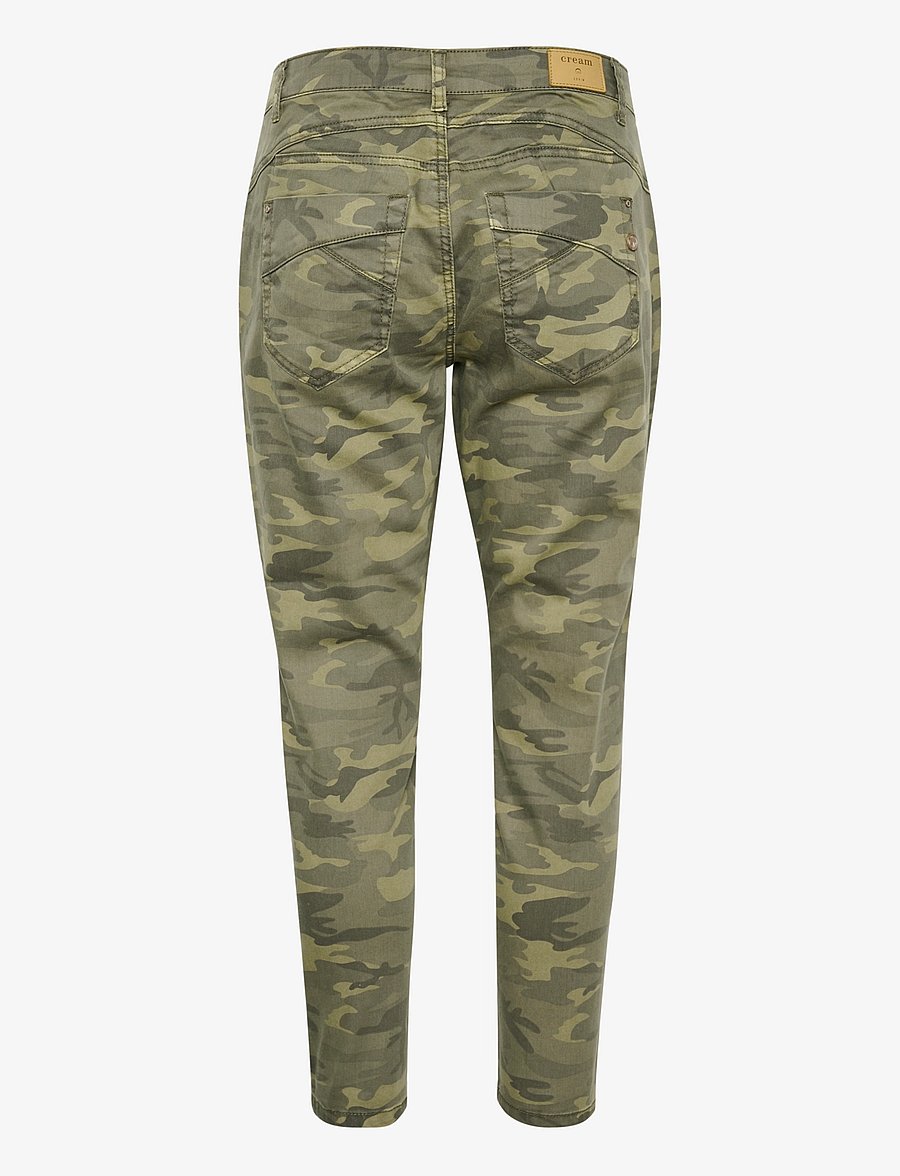 Cream - CRPenora Twill 7/8 Pant - wąskie dżinsy - sea green printed camouflage - 2