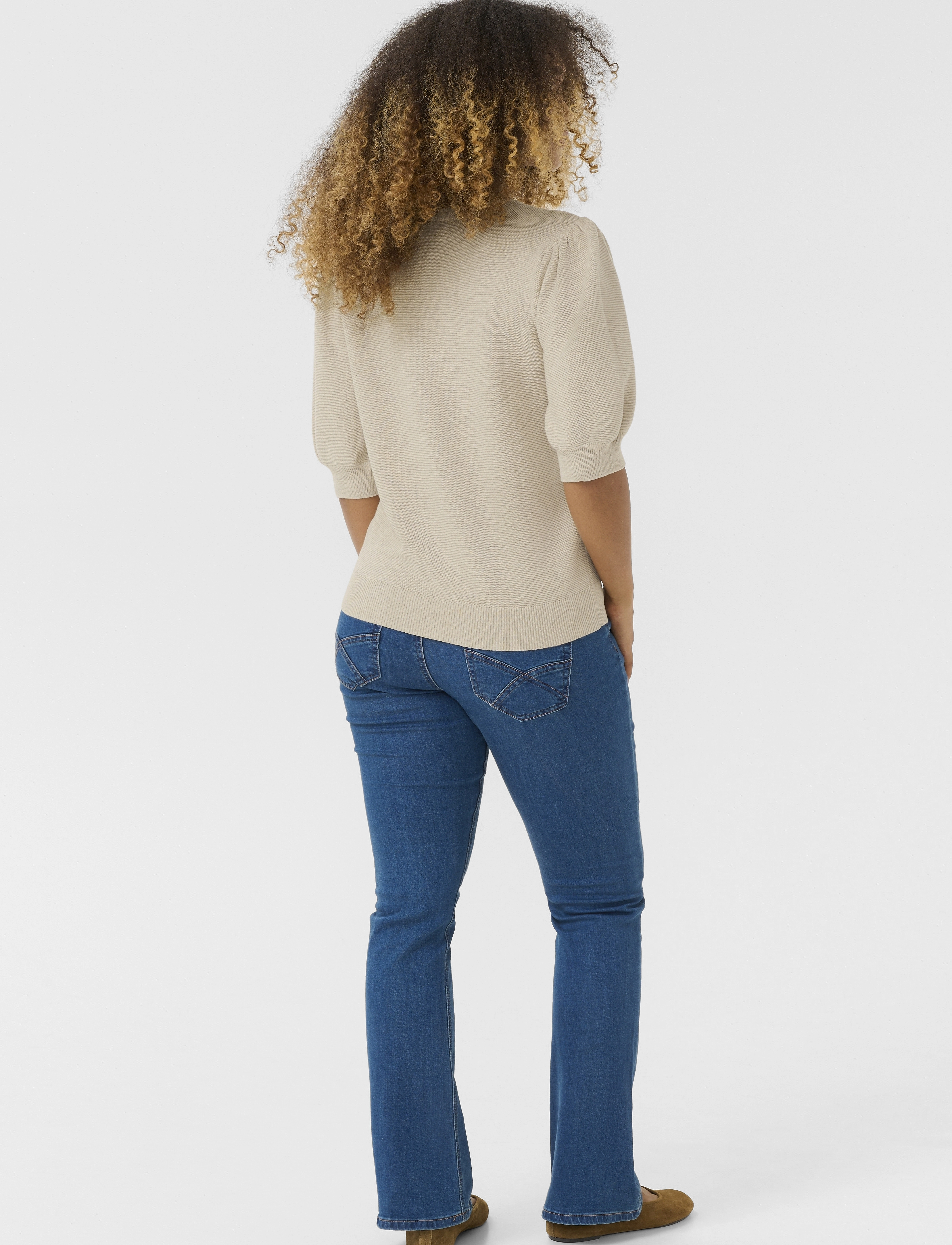 Cream - CRSillar Knit Pullover - oat melange - 4