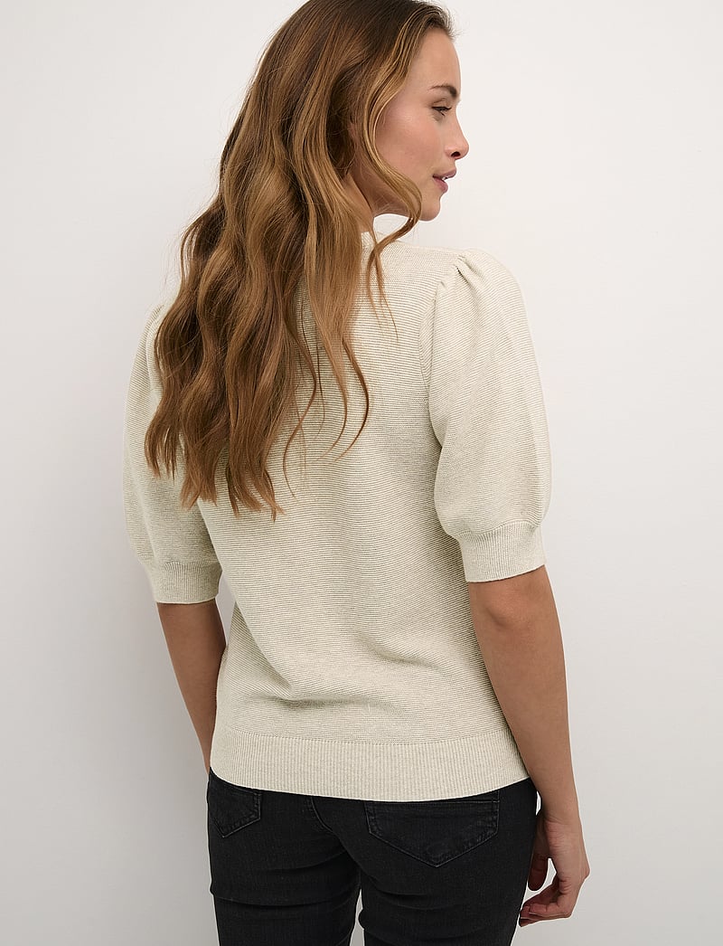 Cream - CRSillar Knit Pullover - stickade tröjor - oat melange - 5
