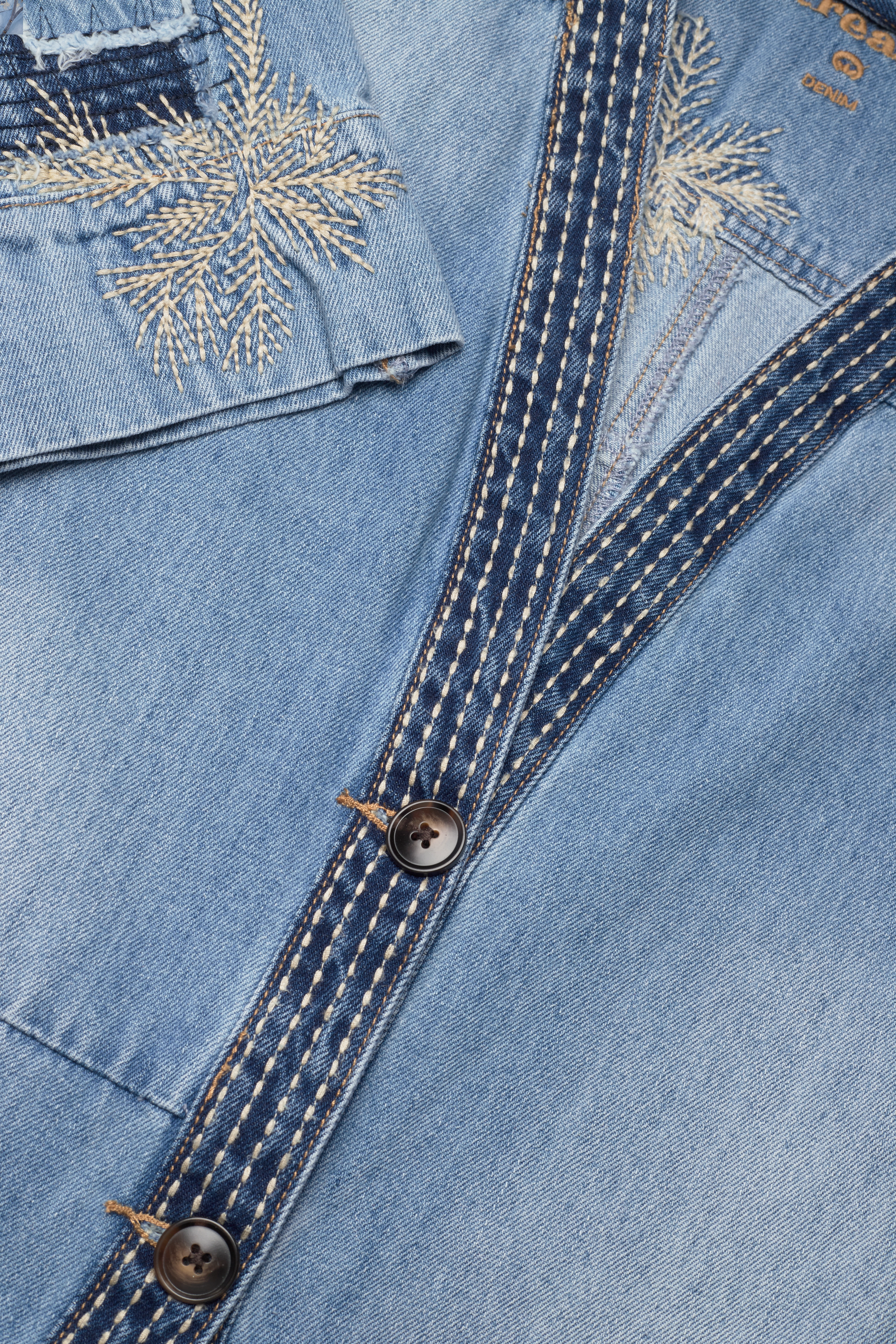 Cream - CRKimmia Kimono Jacket - light blue denim - 2