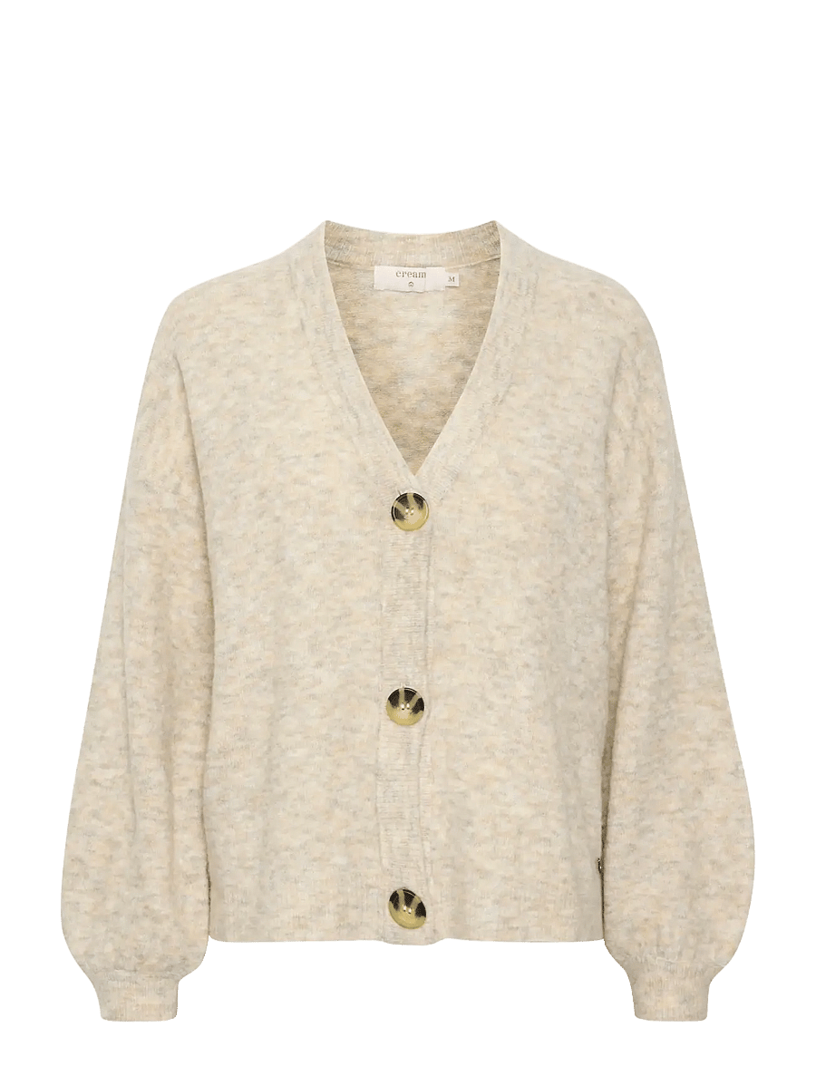 Cream - CRMerle OZ Knit Cardigan - cardigans - oat melange - 1