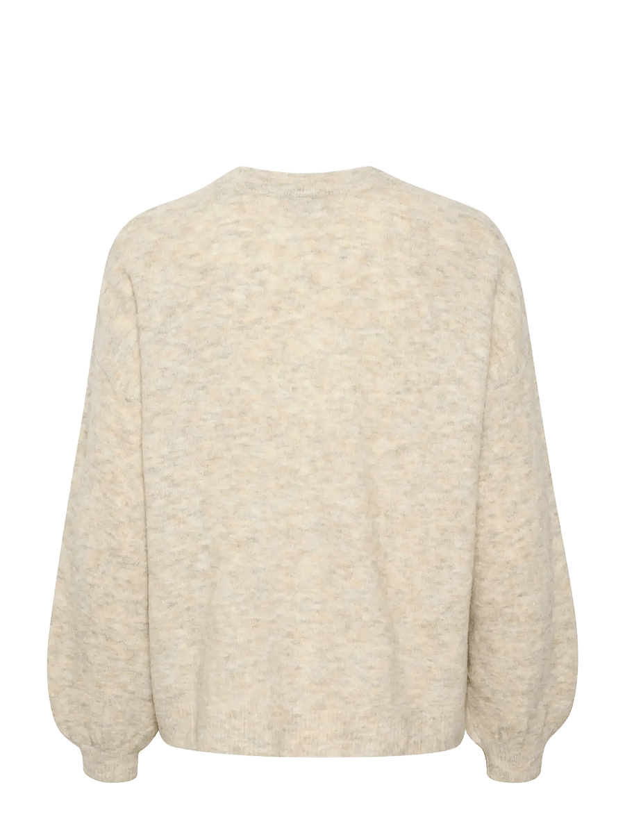 Cream - CRMerle OZ Knit Cardigan - cardigans - oat melange - 2