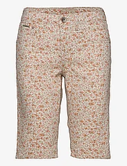 Cream - CRLotte Print Shorts - Coco Fit - denimshorts - bran small flower - 0