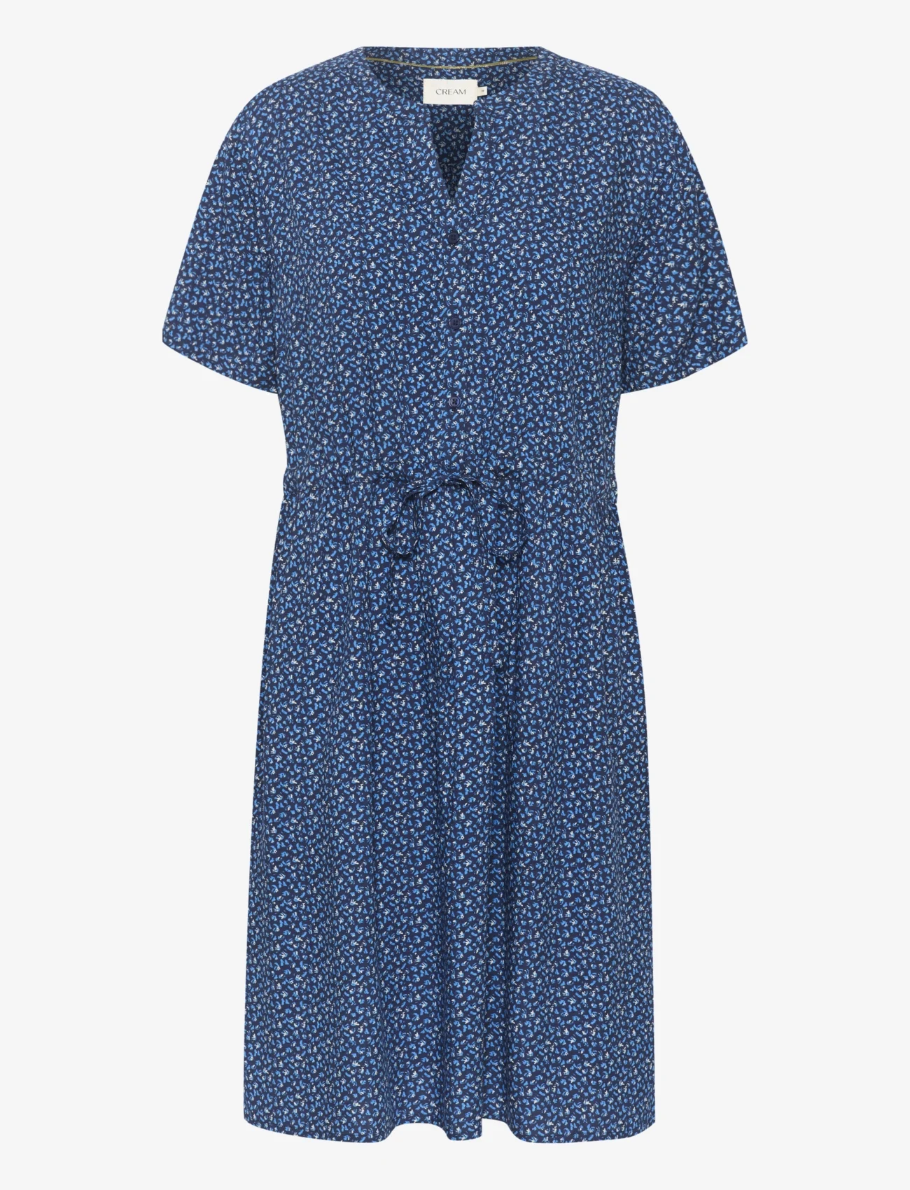 Cream - CRTiah Dress - Zally Fit - summer dresses - animal skin blue - 0