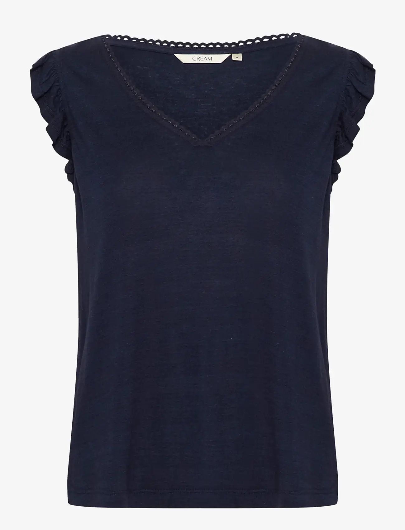 Cream - CRLuna Jersey T-Shirt - tanktops - navy blazer - 1