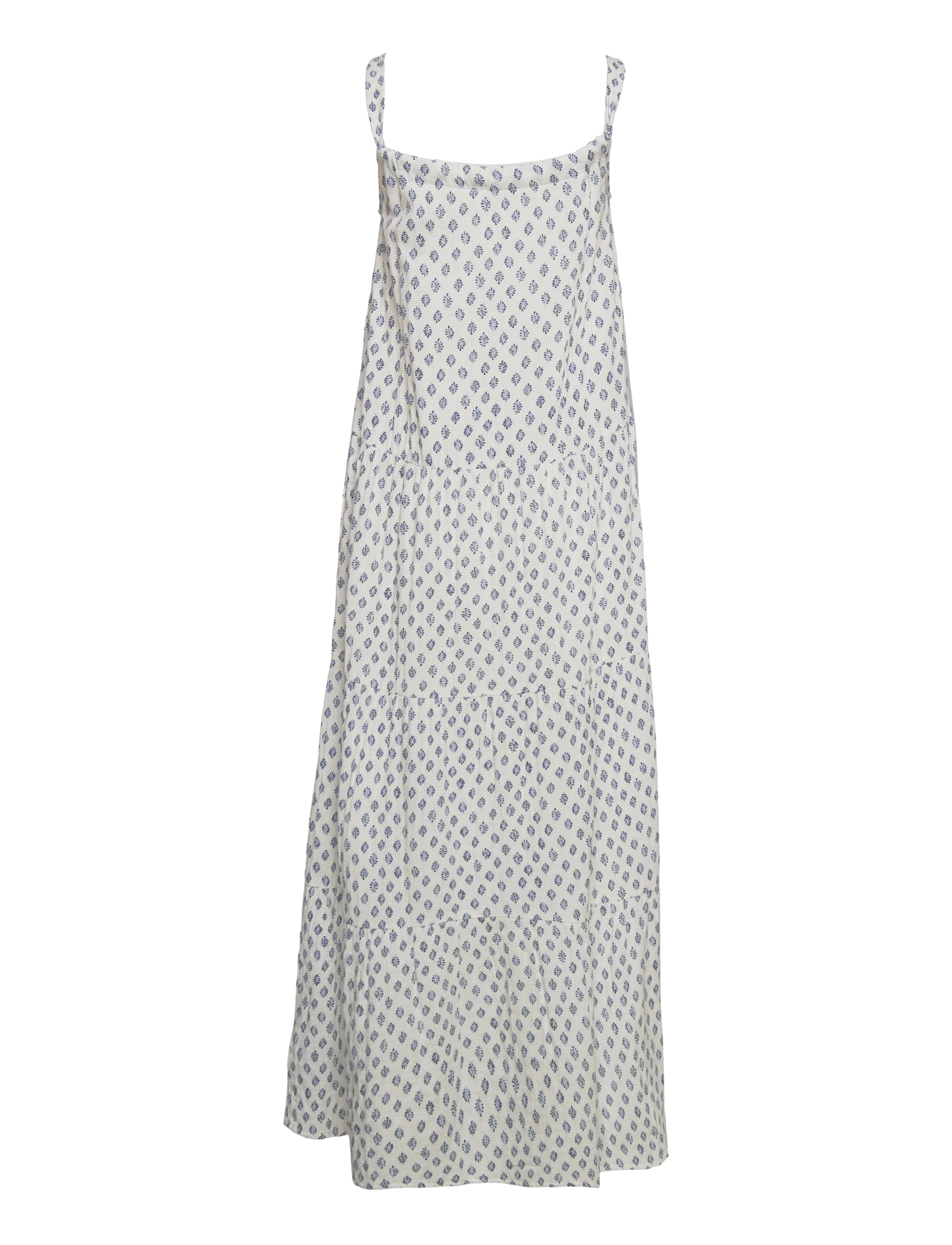 Cream - CRAnnalise Dress - Kim Fit - snowhite and blue leaf - 1