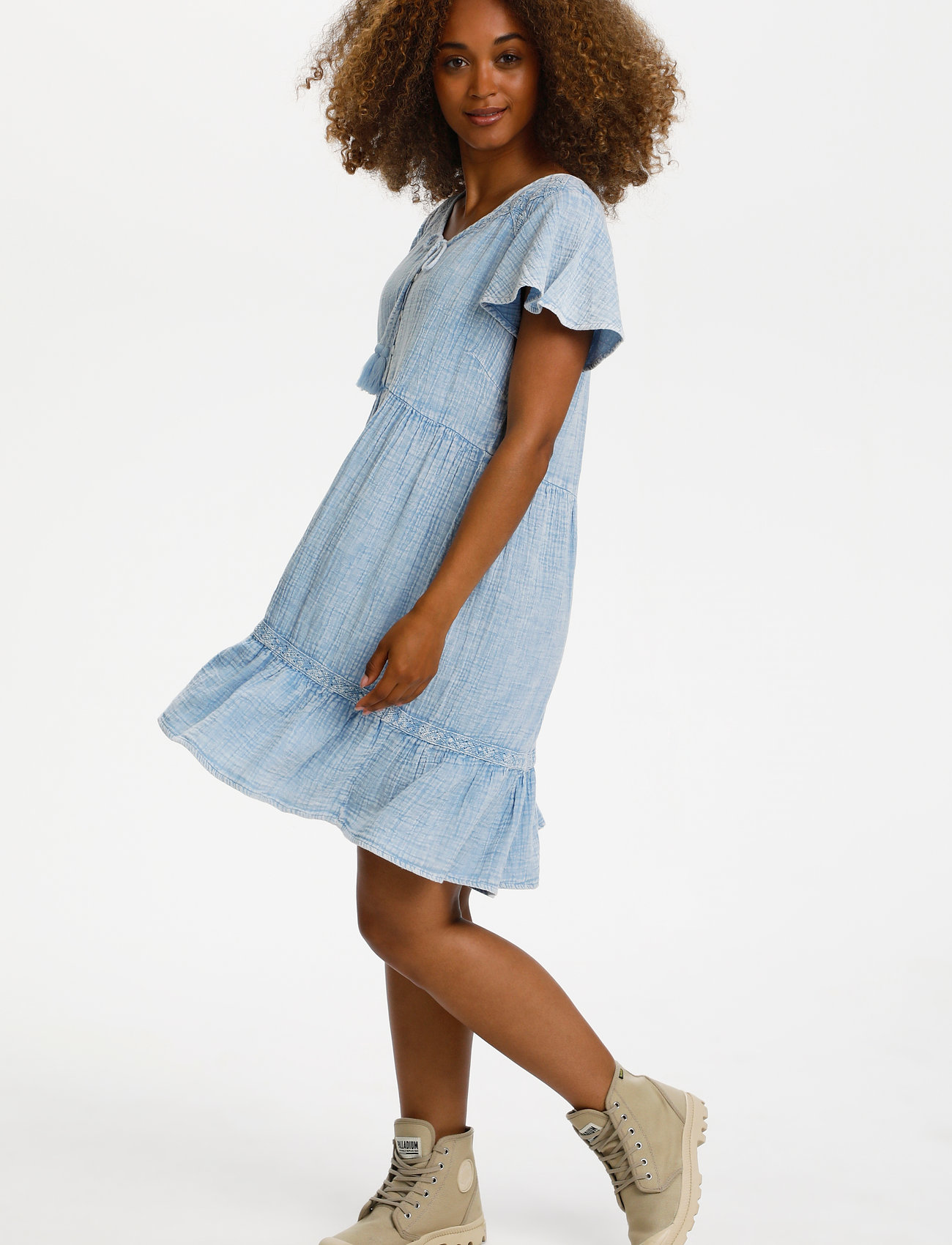 Cream - CRNima Short Dress - Kim Fit - placid blue - 3