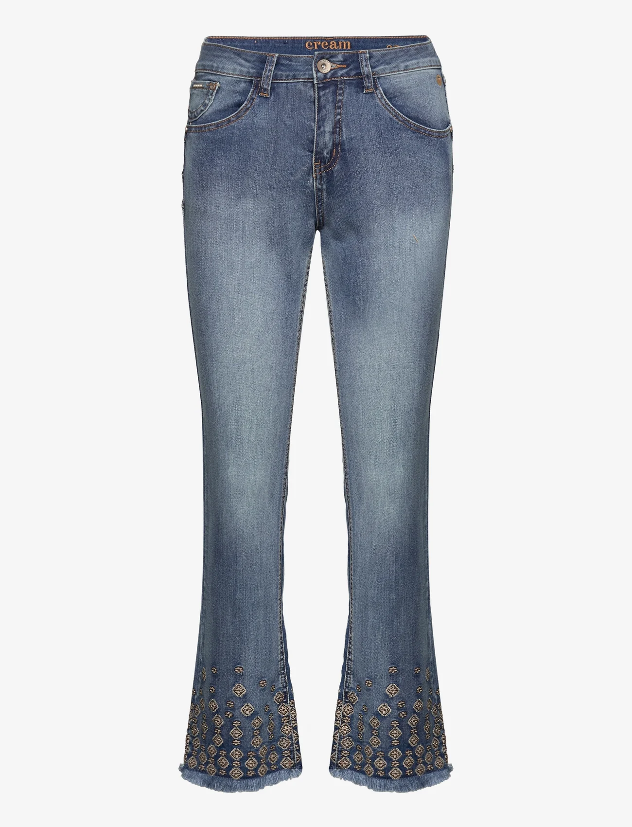 Cream - CRRysha 7/8 Jeans - Shape Fit - nuo kelių platėjantys džinsai - denim blue - 0