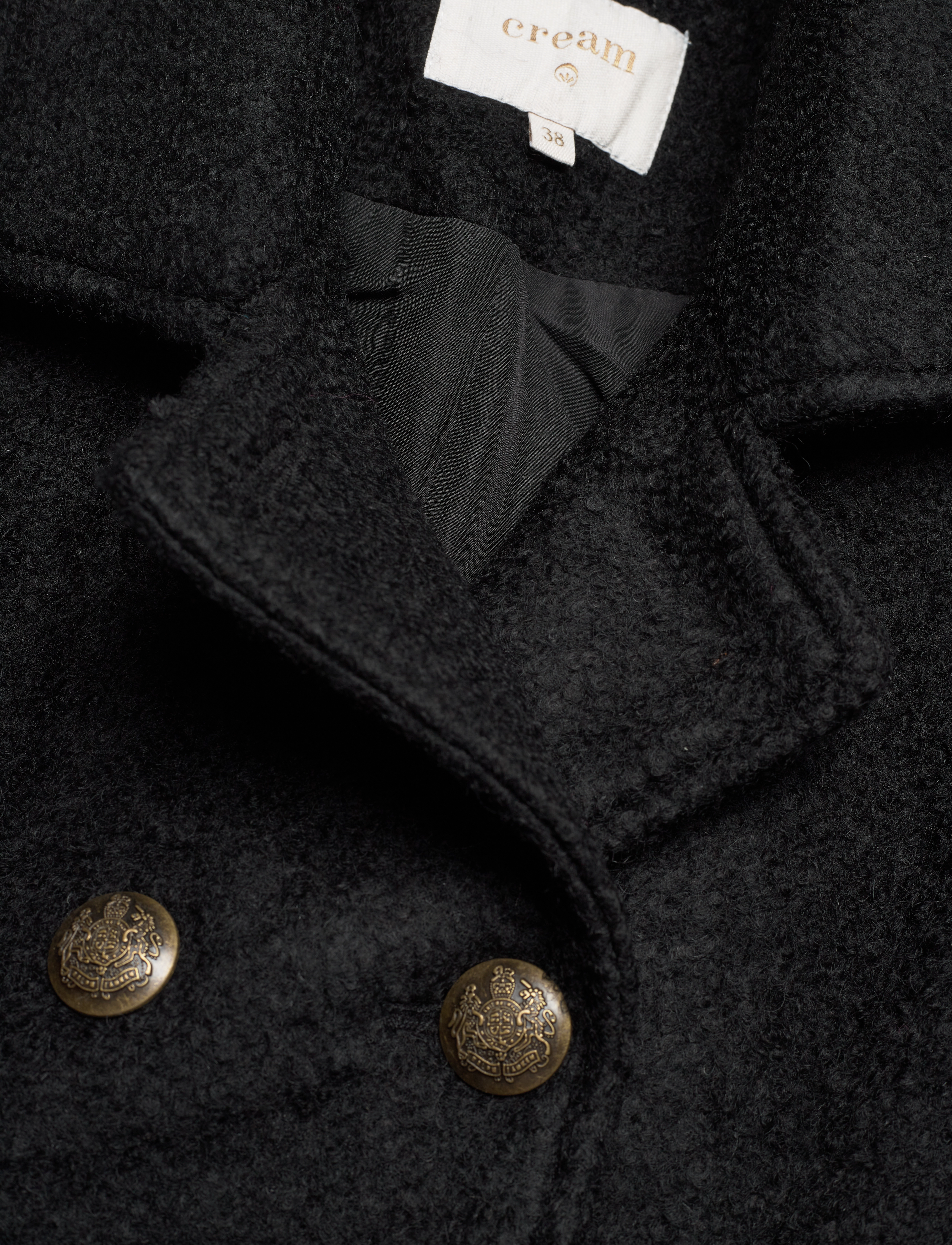 Cream - CRAnnabell Short Coat - pitch black - 2