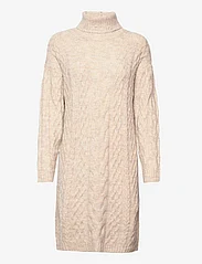 Cream - CRCabin Knit Dress - Mollie Fit - knitted dresses - oat melange - 0