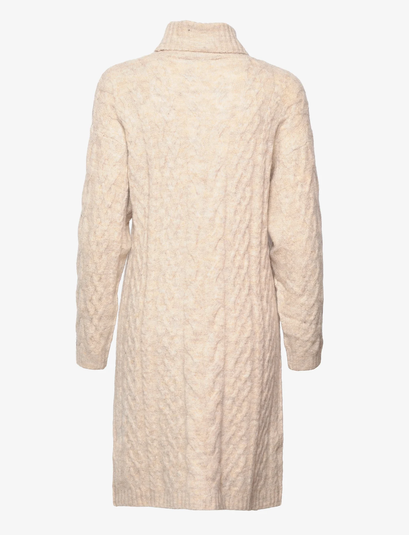Cream - CRCabin Knit Dress - Mollie Fit - knitted dresses - oat melange - 1