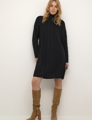Cream - CRCabin Knit Dress - Mollie Fit - kootud kleidid - pitch black - 3