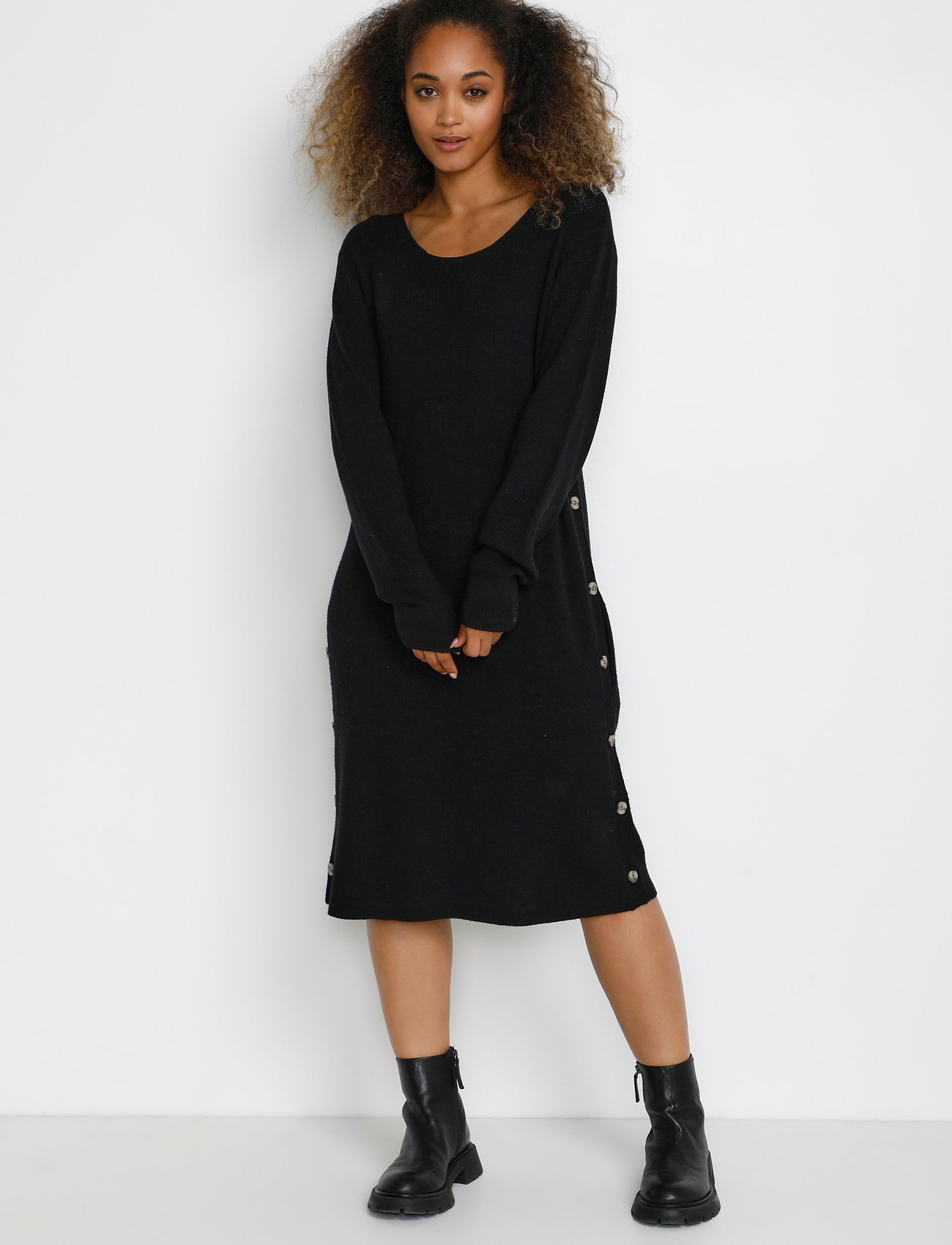 Cream - CRChristine Knit dress - Mollie Fit - pitch black - 5