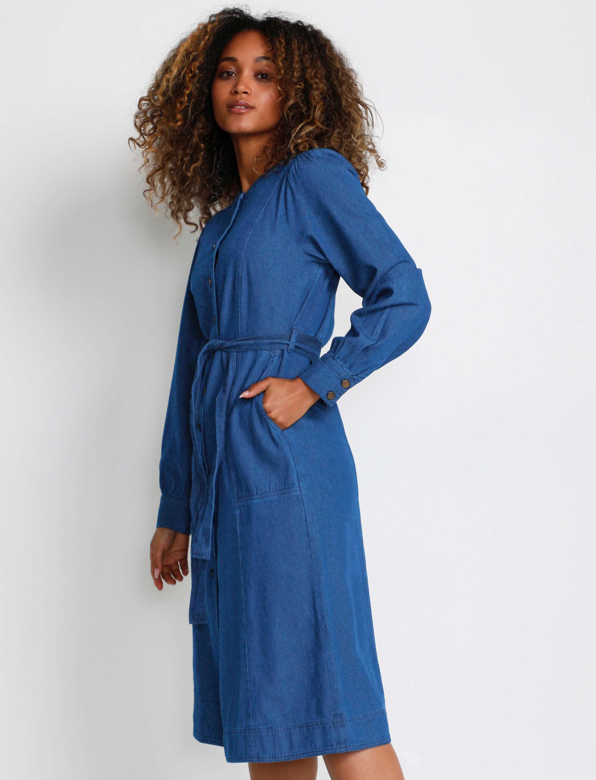 Cream - CRMorana Denim Dress - Zally fit - dark blue denim - 2