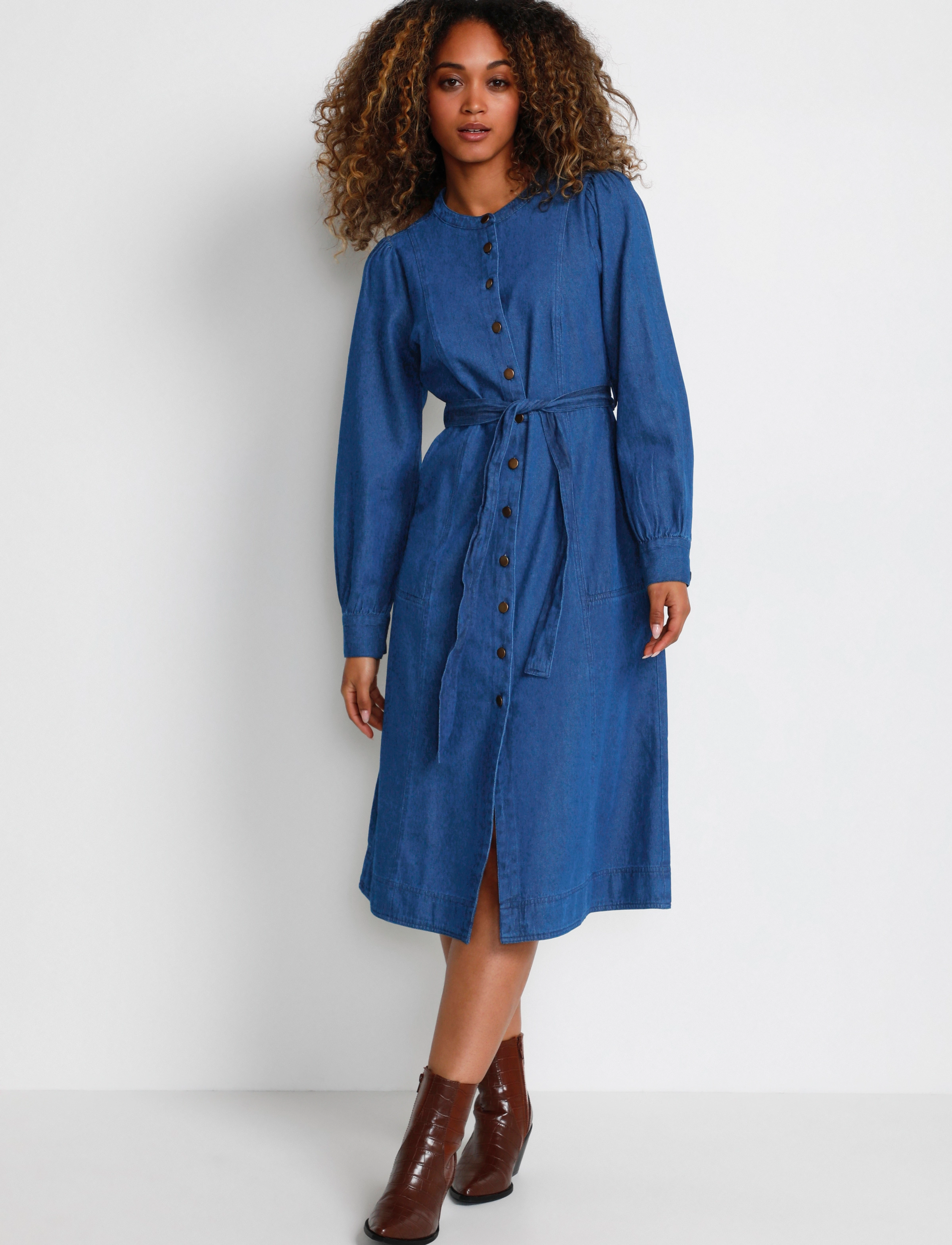 Cream - CRMorana Denim Dress - Zally fit - dark blue denim - 3
