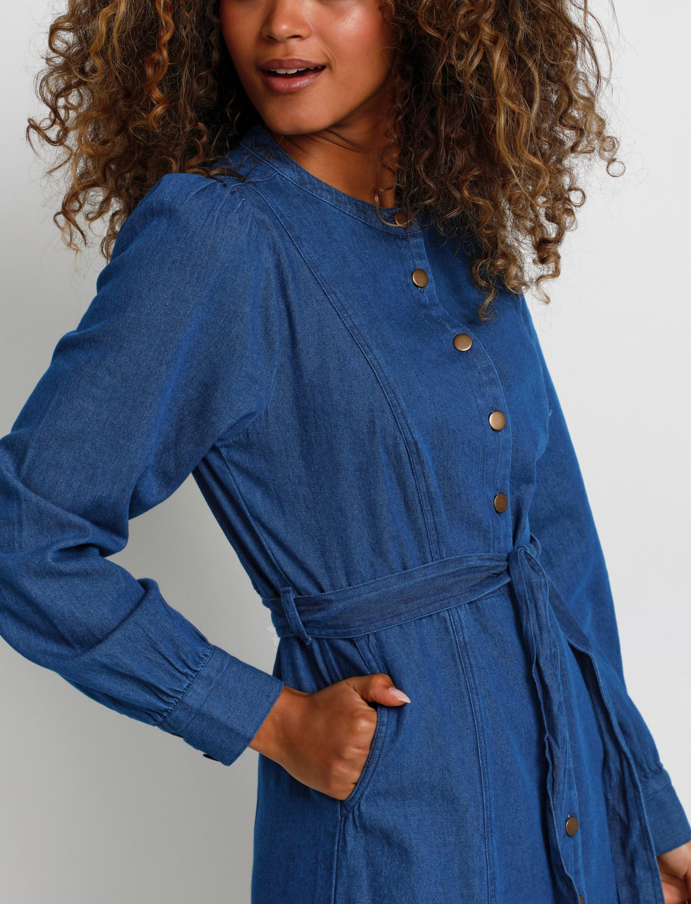 Cream - CRMorana Denim Dress - Zally fit - dark blue denim - 5