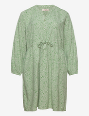 CRVimma Short Dress - Zally Fit - FLOURITE GREEN PAISLEY