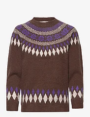 Cream - CRCherry Knit Pullover - tröjor - padrige jaquard - 0
