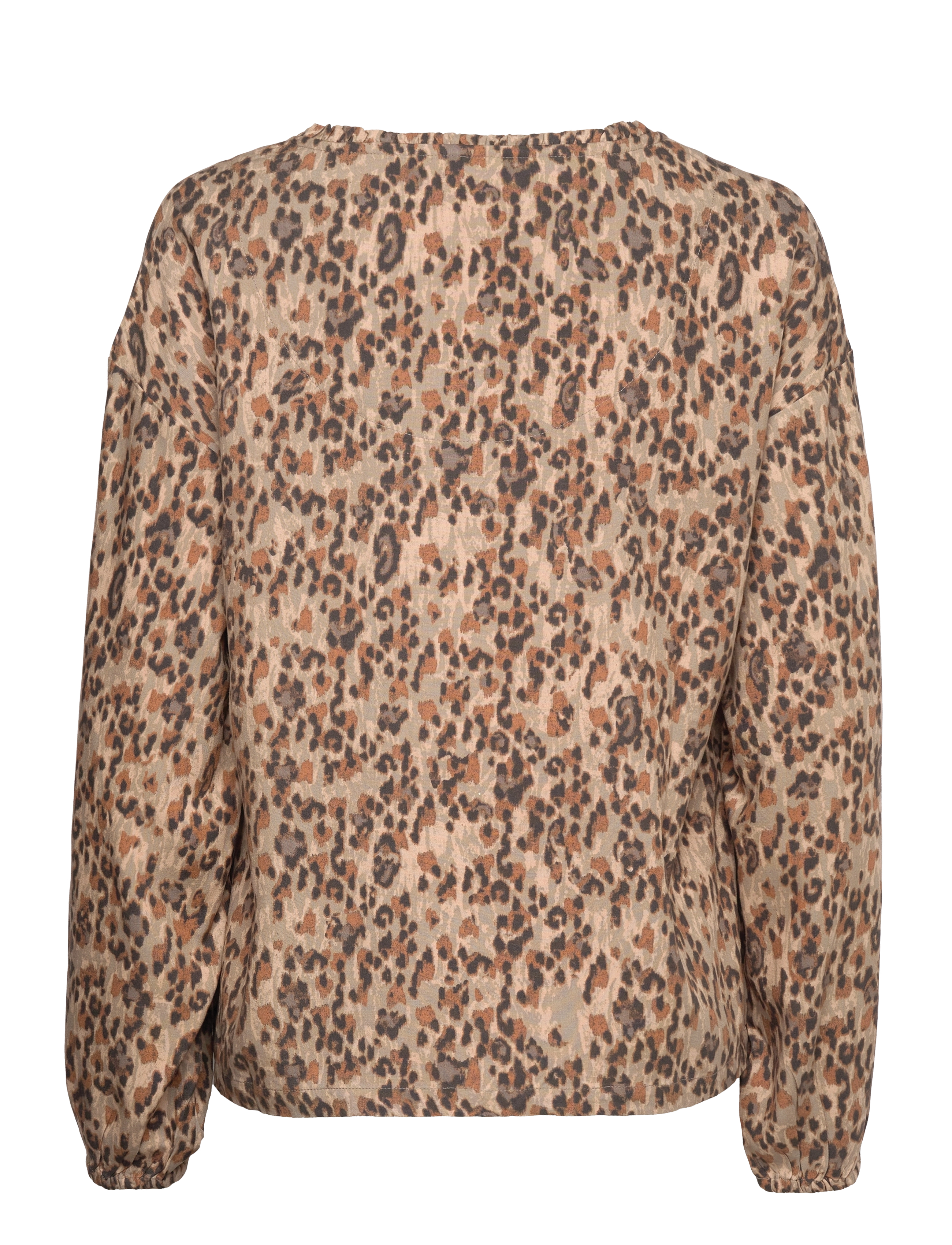 Cream - CRVimma Blouse - gunmetal leopard - 1