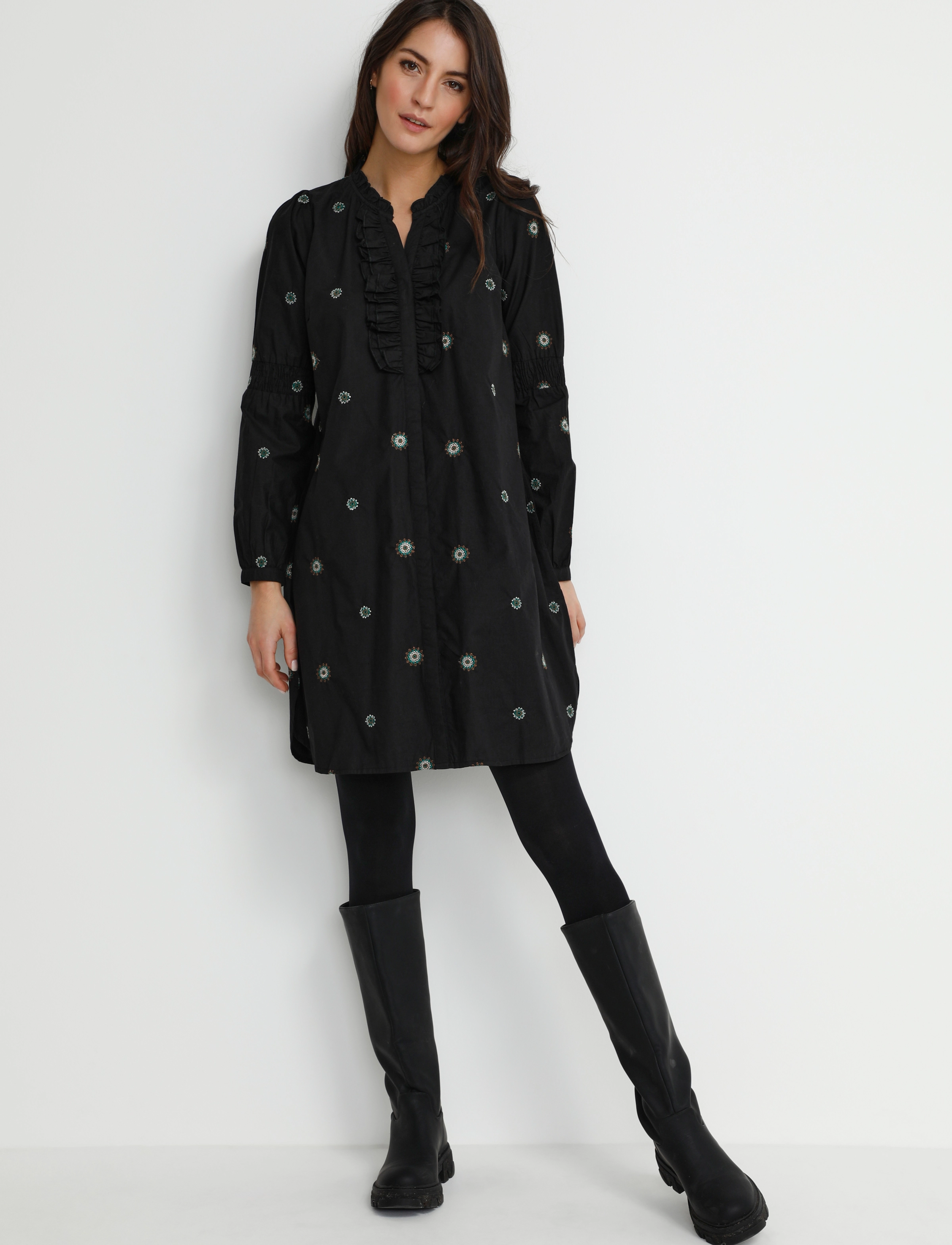 Cream - CRLimi Shirt Dress - Kim Fit - pitch black - 3