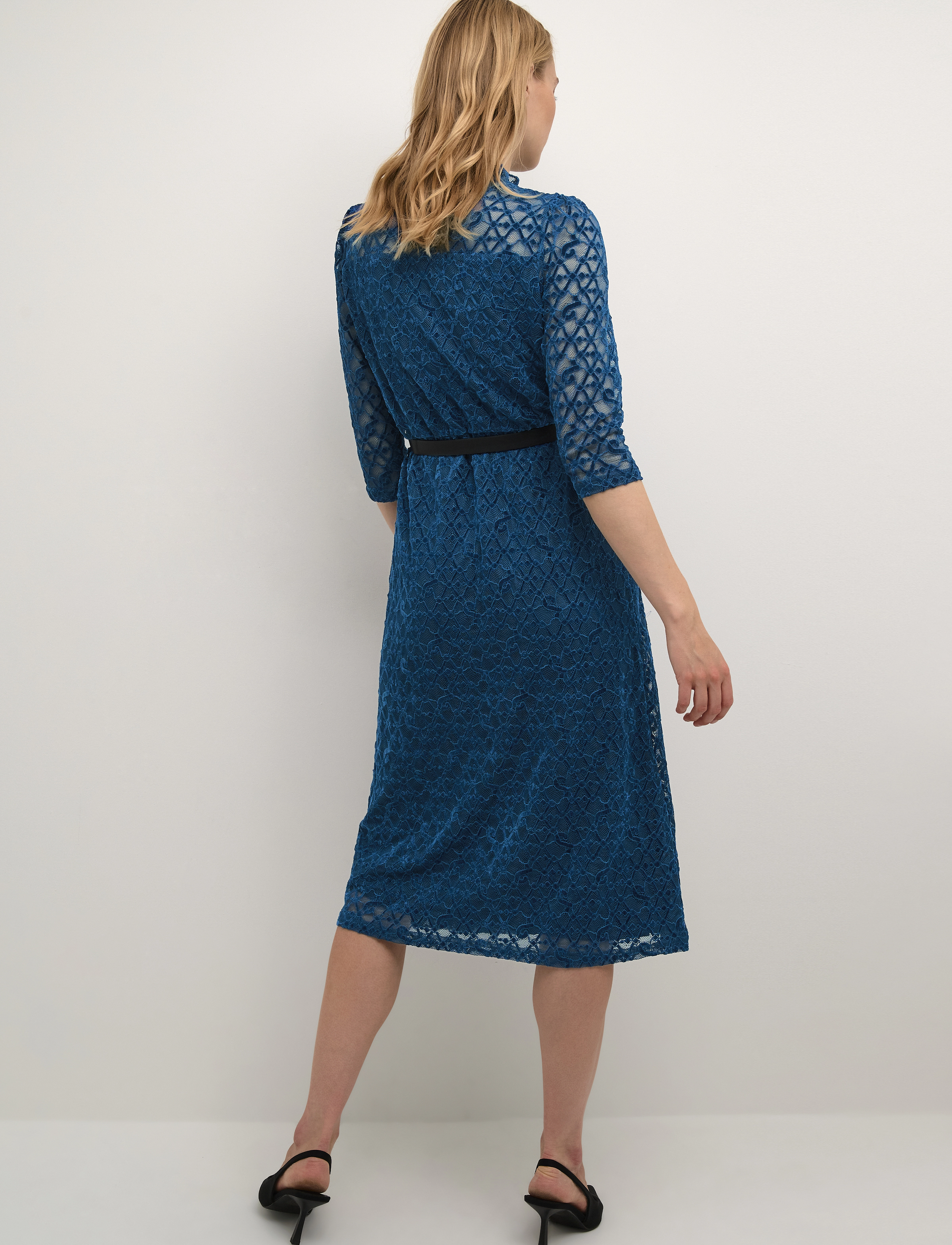 Cream CRGila Lace Dress - Zally Fit - Pitsimekot - GIBRALTAR SEA / navy